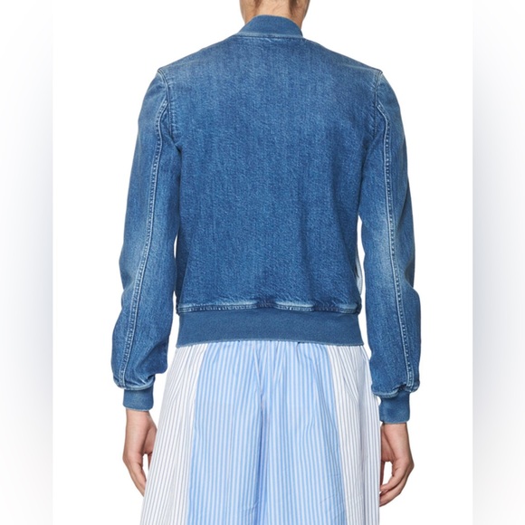 STELLA MCCARTNEY
Embroidered Denim Bomber Jacket, Blue XS - Picture 4 of 6
